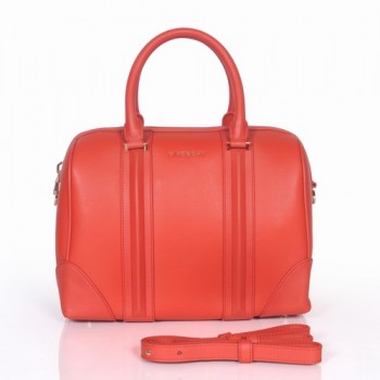 Givenchy Lucrezia Boston Bag Cherry Red Leather 1112L