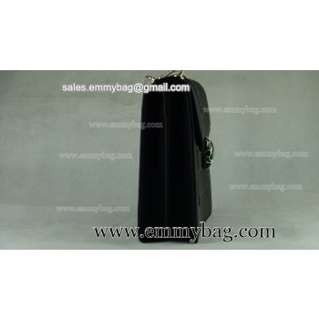 Bvlgari Serpenti Calfskin Leather GM Shoulder Bag Black 233