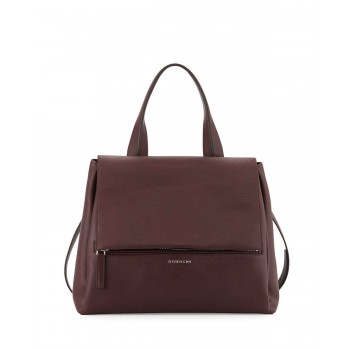 Givenchy Pandora Pure Medium Leather Satchel Bag Oxblood