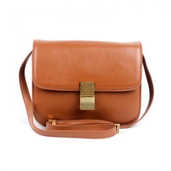 Celine Clasp Classic Box Medium Bag Apricot