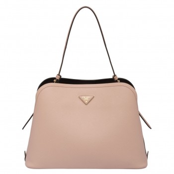 Prada Matinee Tote Bag In Powder Saffiano Leather