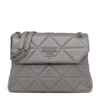 Prada Spectrum Large Bag In Grey Nappa Leather