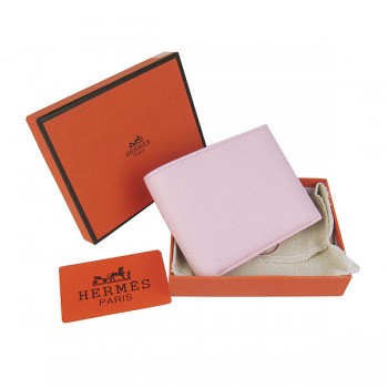 Hermes Wallet H014 Lambskin Pink