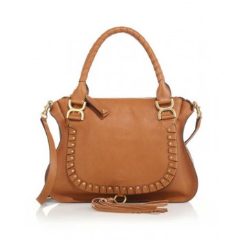 Chloe Marcie Medium Studded Leather Satchel