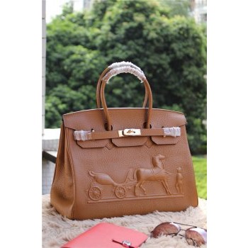 Hermes Birkin Horse Togo Leather Brown 35cm