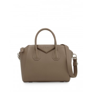 Givenchy Antigona Small Sugar Goatskin Satchel Bag Sand