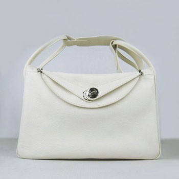 Hermes Lindy 34cm handbag 6208 beige Silver