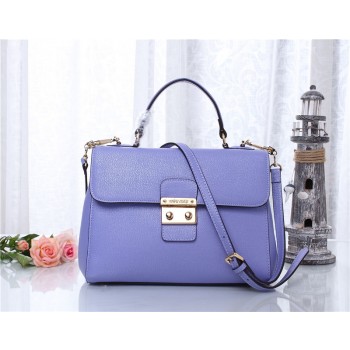 Miu Miu Original Leather Snap-lock Bag Purple 6871