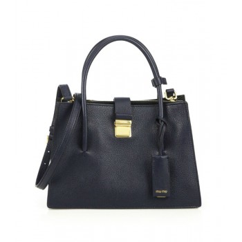 Miu Miu Madras Small Satchel Black