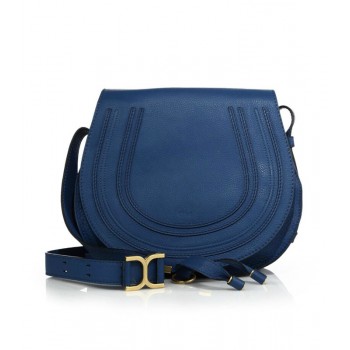 Chloe Marcie Medium Crossbody Bag Blue