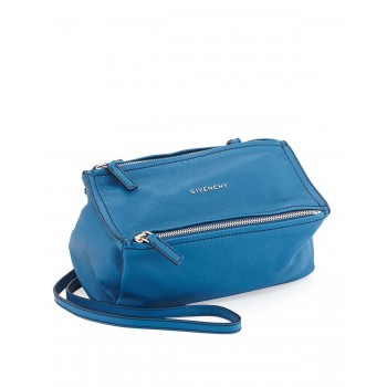 Givenchy Pandora Mini Goatskin Crossbody Bag Electric Blue