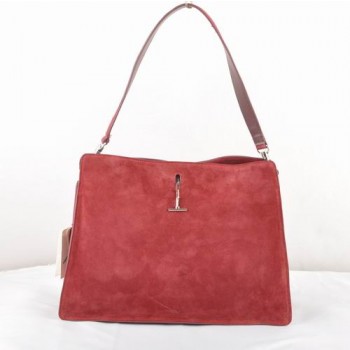 Celine EDGE Suede Leather Bag Dark Red 309