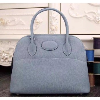 Hermes Bolide 31cm Togo Leather Blue Lin Bag