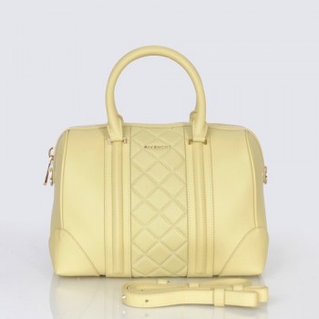 Givenchy Lucrezia Boston Bag Light Yellow Original Leather 1115L