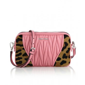 Miu Miu Cavallino Matelasse Leather & Calf Hair Camera Bag