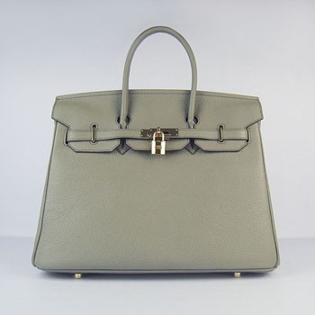 Hermes Birkin 30cm Togo leather Handbags dark grey golden