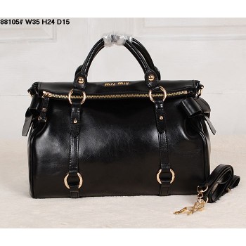 Miu Miu Bow Black Top Handle Bag