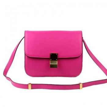 Celine Clasp Classic Box Medium Bag Rose