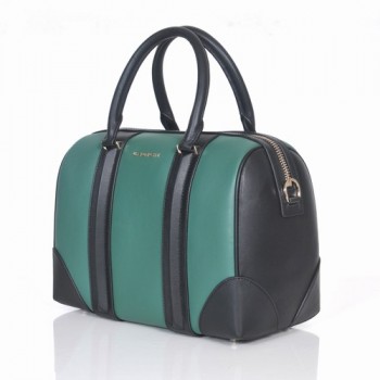 Givenchy Lucrezia Small Boston Bag Dark Green/Black Leather 1112S