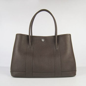 Hermes garden party handbag H2808 dark coffee