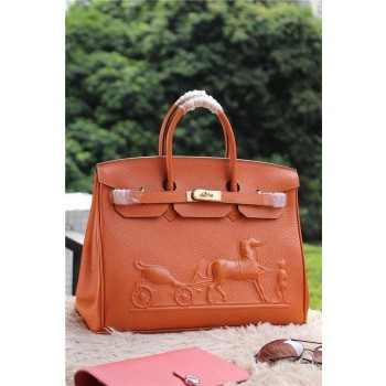 Hermes Birkin Horse Togo Leather Orange 35cm