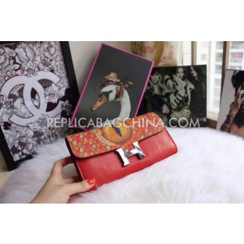 Hermes Clutch Default Wallet Red