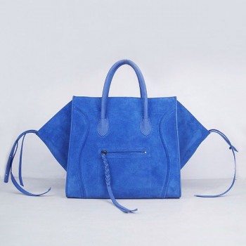 Celine Blue Boston Suede Bags