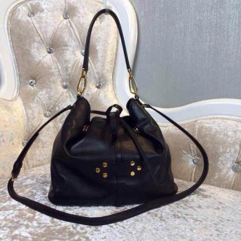 Miu Miu Original Calfskin Leather Bucket bag Black