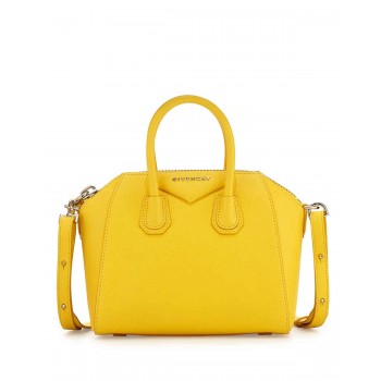 Givenchy Antigona Mini Leather Satchel Bag Yellow