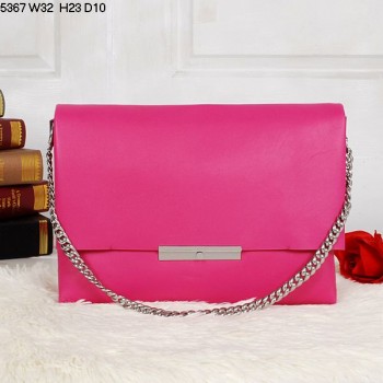 Celine Blade Flap Calfskin Leather Shoulder Bag Peach 5367