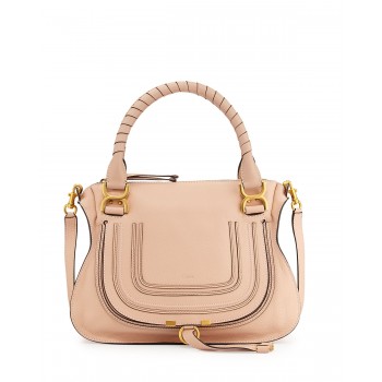 Chloe Marcie Medium Satchel Bag Nude