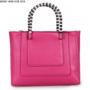 Bvlgari New Hand Carry Serpenti Ferrari Leather Bag Fuschia 80381