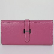 Hermes Wallet H514 Wallet Lambskin Pink