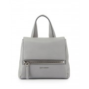 Givenchy Pandora Pure Mini Leather Satchel Bag Gray