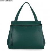 Celine EDGE Calfskin Leather Bag Green 26938