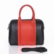 Givenchy Lucrezia Small Boston Bag Red/Black Leather 1112S