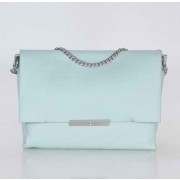 Celine Blade Flap Original Leather Shoulder Bag Light Blue 3078A