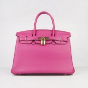 Hermes Birkin 30cm Togo leather Handbags peach golden