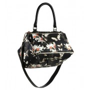 Givenchy Pandora Floral Medium Shoulder Bag Black-Multi