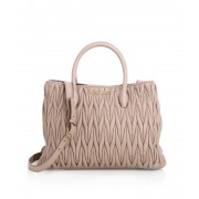 Miu Miu Matelass Tote Cammeo-Nude Color