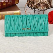 Miu Miu Matelasse Orange Original Leather Snap Wallet