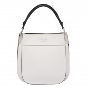 Prada Small Margit Bag In White Calfskin