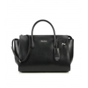 Miu Miu Zip Trapeze Satchel Black Color