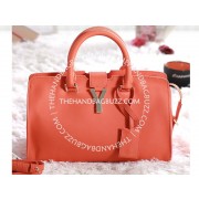 Yves Saint Laurent Cabas Chyc Original Leather Tote Orange