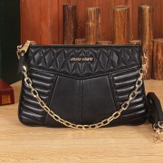 Miu Miu Matelasse Leather Shoulder Bag 88306 Black
