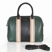 Givenchy Lucrezia Boston Bag Dark Green/Black Leather 1112L