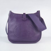 Hermes Evelyne I handbag H6309 purple silver