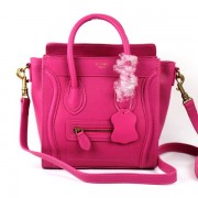 Celine Small Luggage Tote Rose Leather Bags