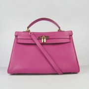 Hermes Kelly 35cm Togo Leather handbag peach/golden
