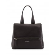 Givenchy Pandora Pure Small Leather Satchel Bag Black